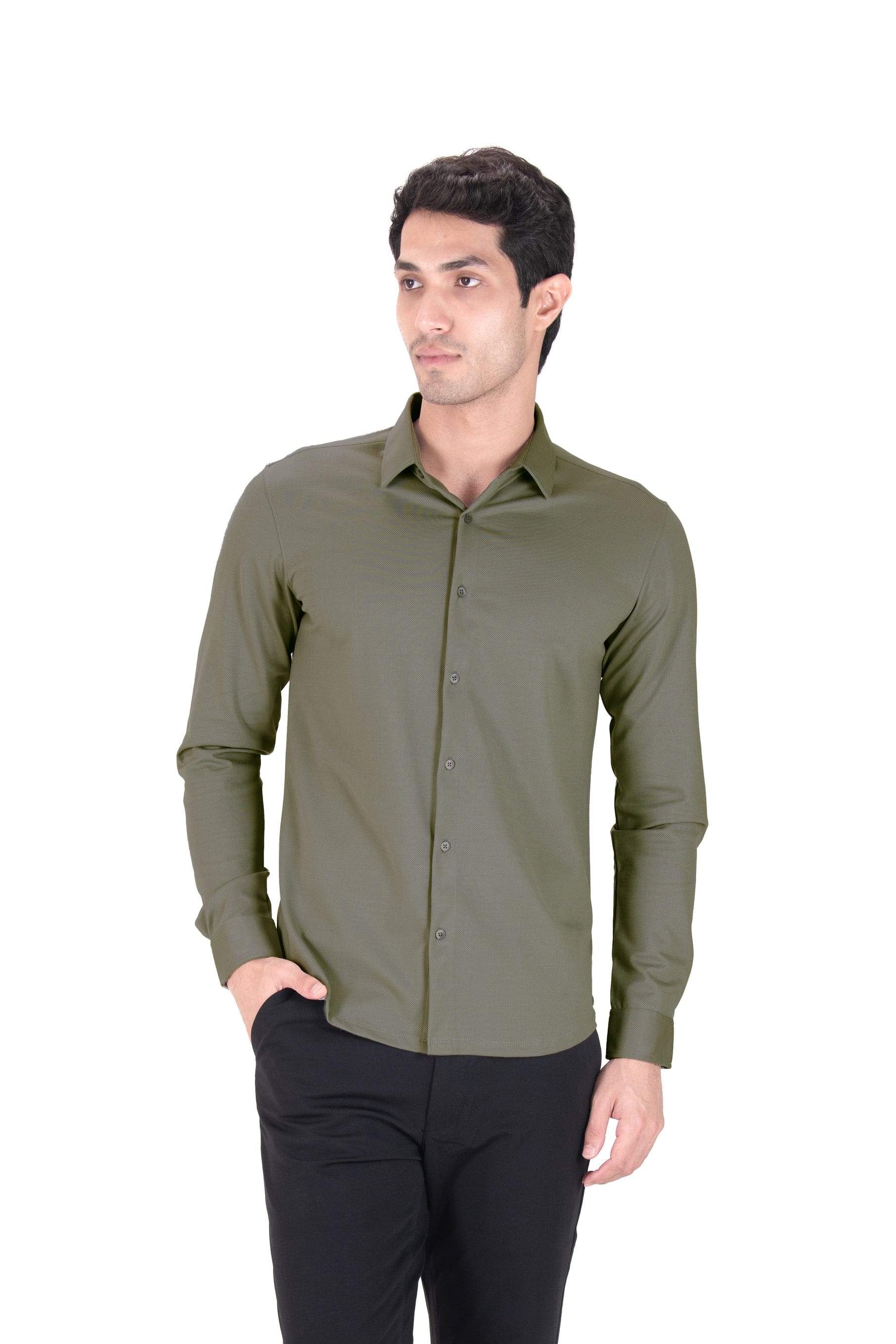 Cardinal Dobby Shirt - Knitted Heavy Shirt