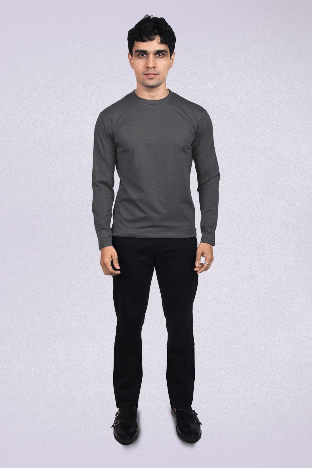 Absolute Crew Full Sleeves- Dark Grey