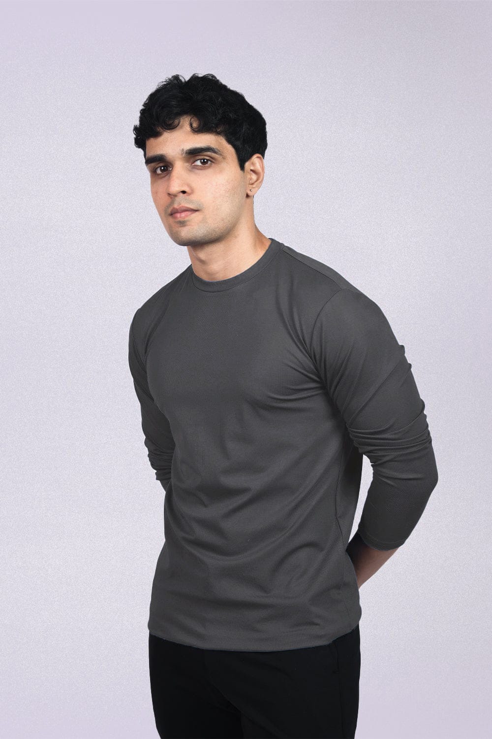 Absolute Crew Full Sleeves- Dark Grey