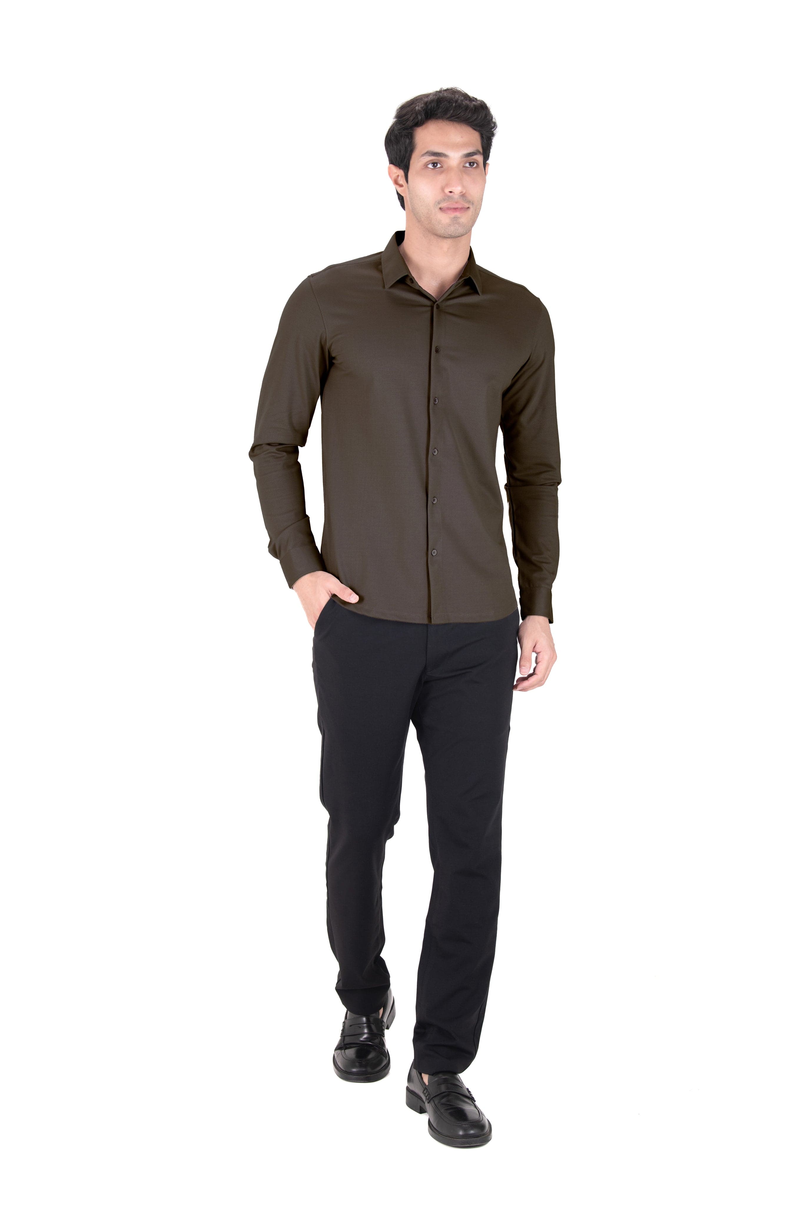 Cardinal Dobby Shirt - Knitted Heavy Shirt