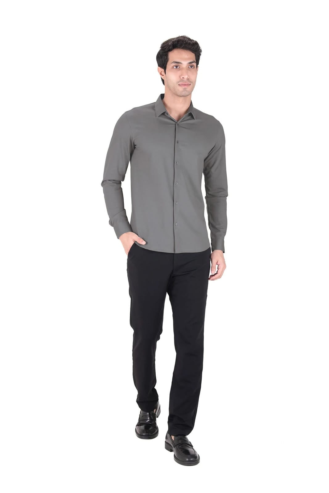 Cardinal Dobby Shirt - Space Grey