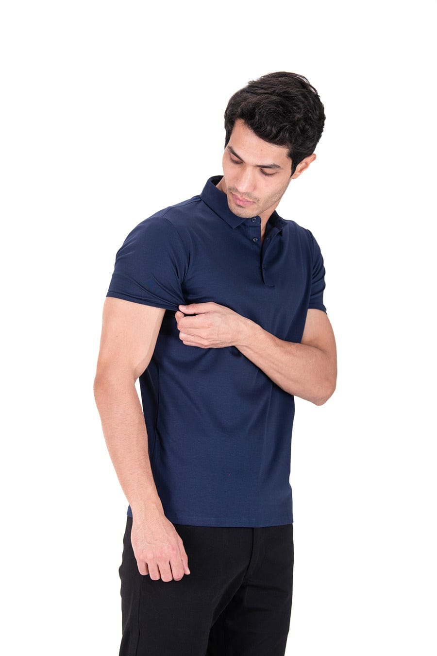 Fluid Cotton Polo - Regal Navy