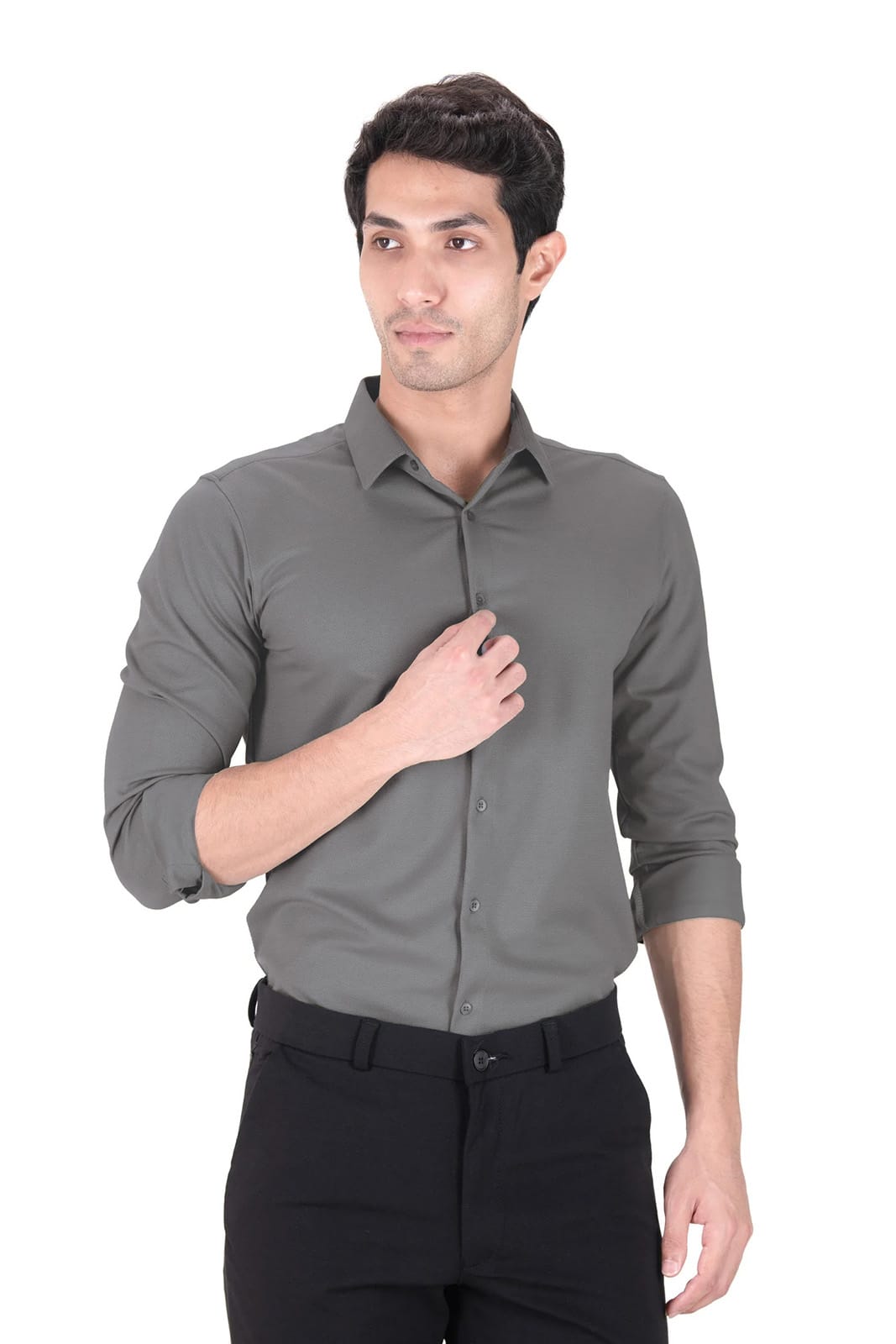 Cardinal Dobby Shirt - Space Grey