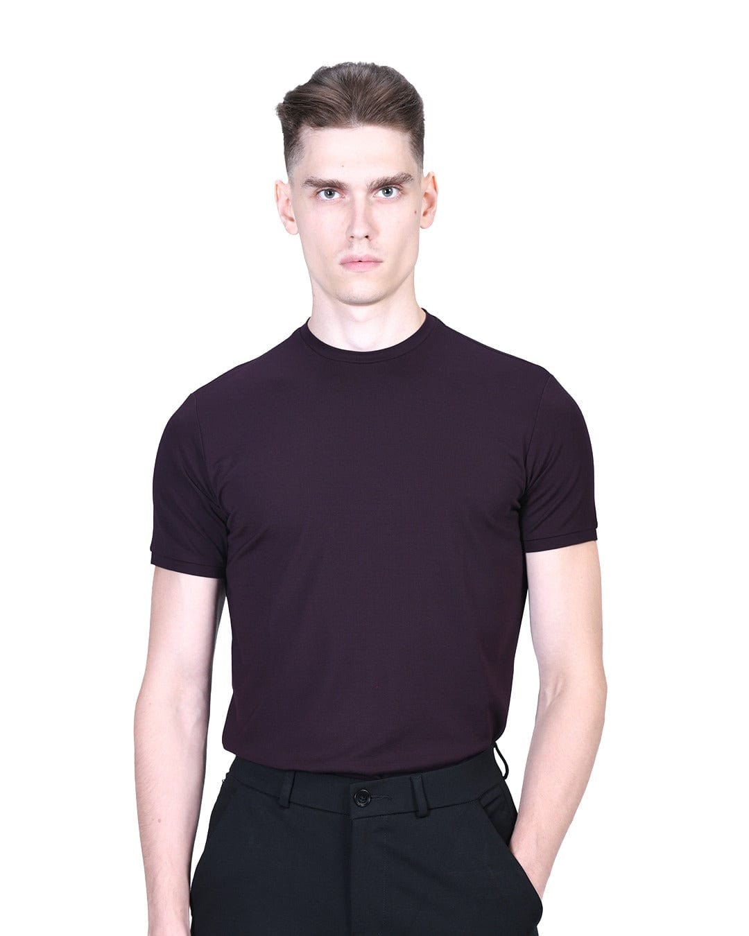 Salient Crew Neck - Deep Wine