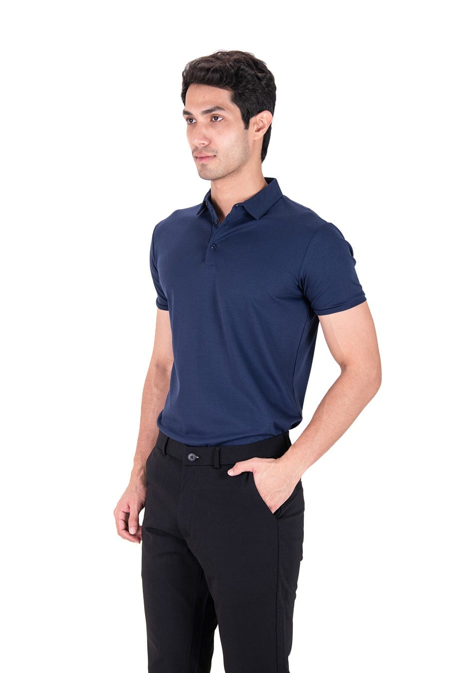 Fluid Cotton Polo - Regal Navy