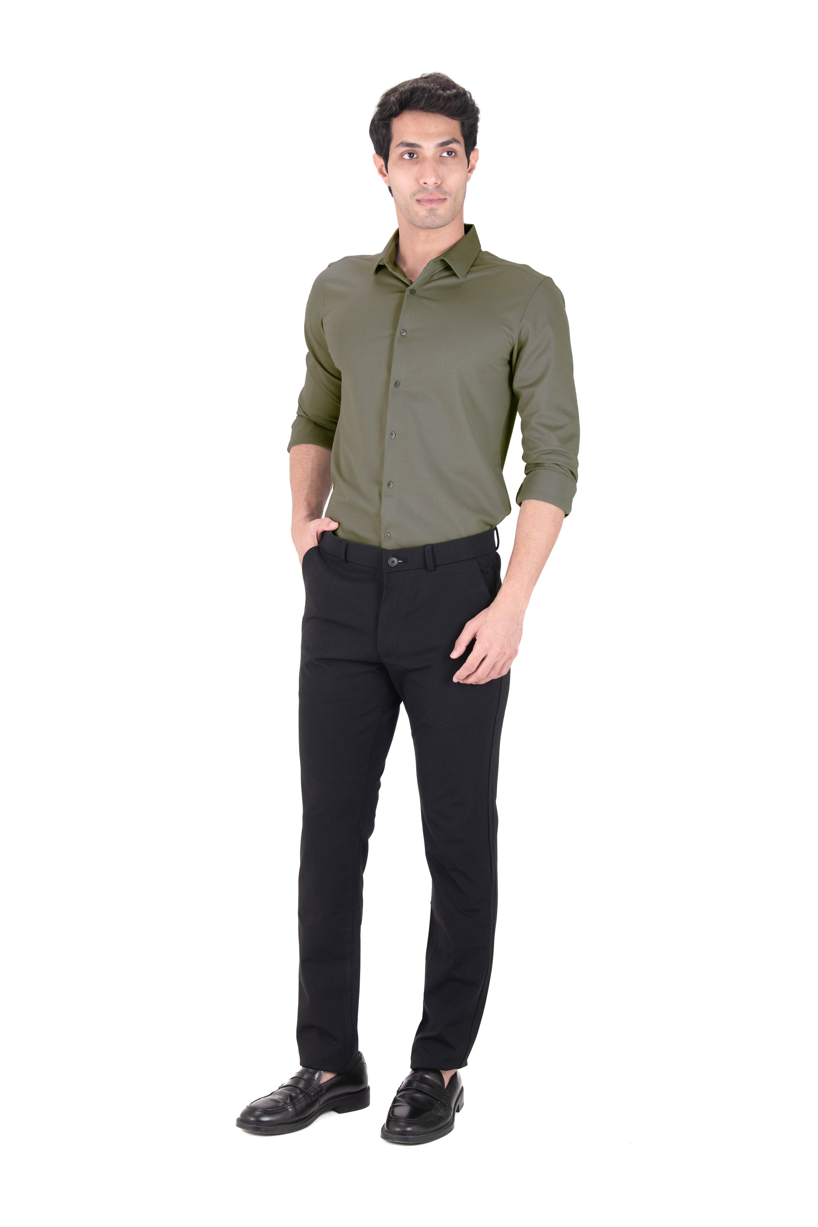 Cardinal Dobby Shirt - Pure Olive