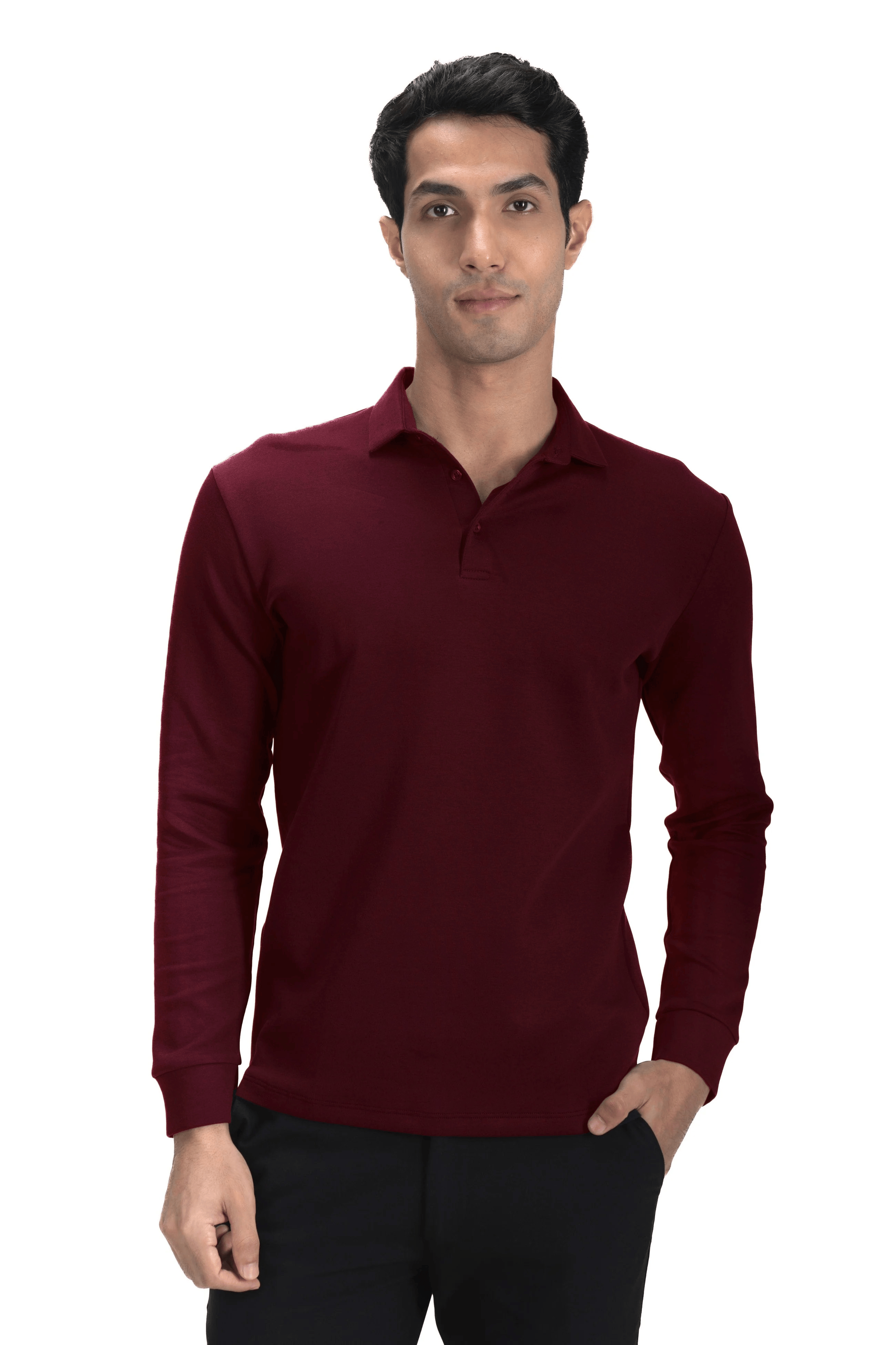 Legacy Polo Sweater - Red Clay