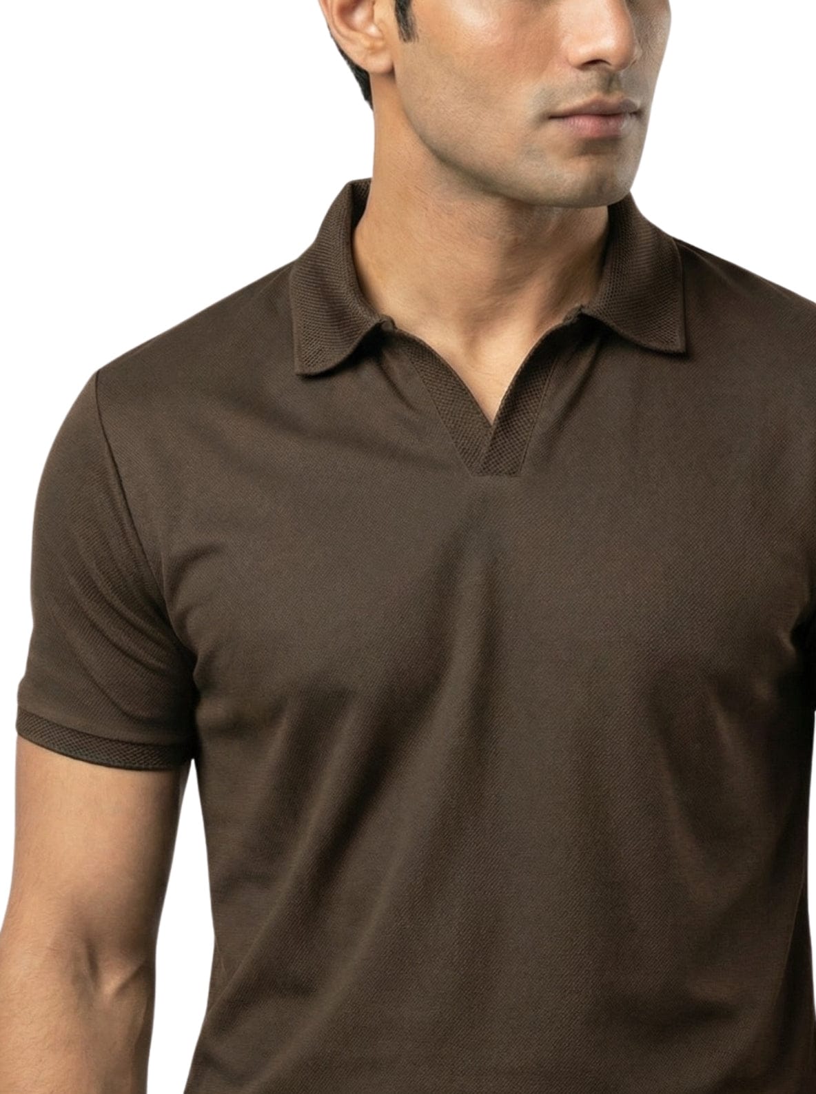 Wing Polo - Dark Brown