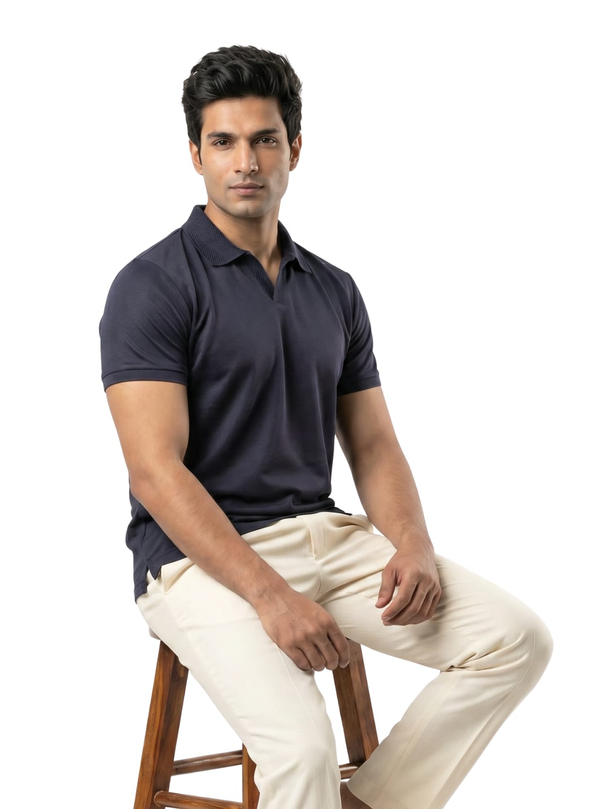 Wing Polo - Deep Navy
