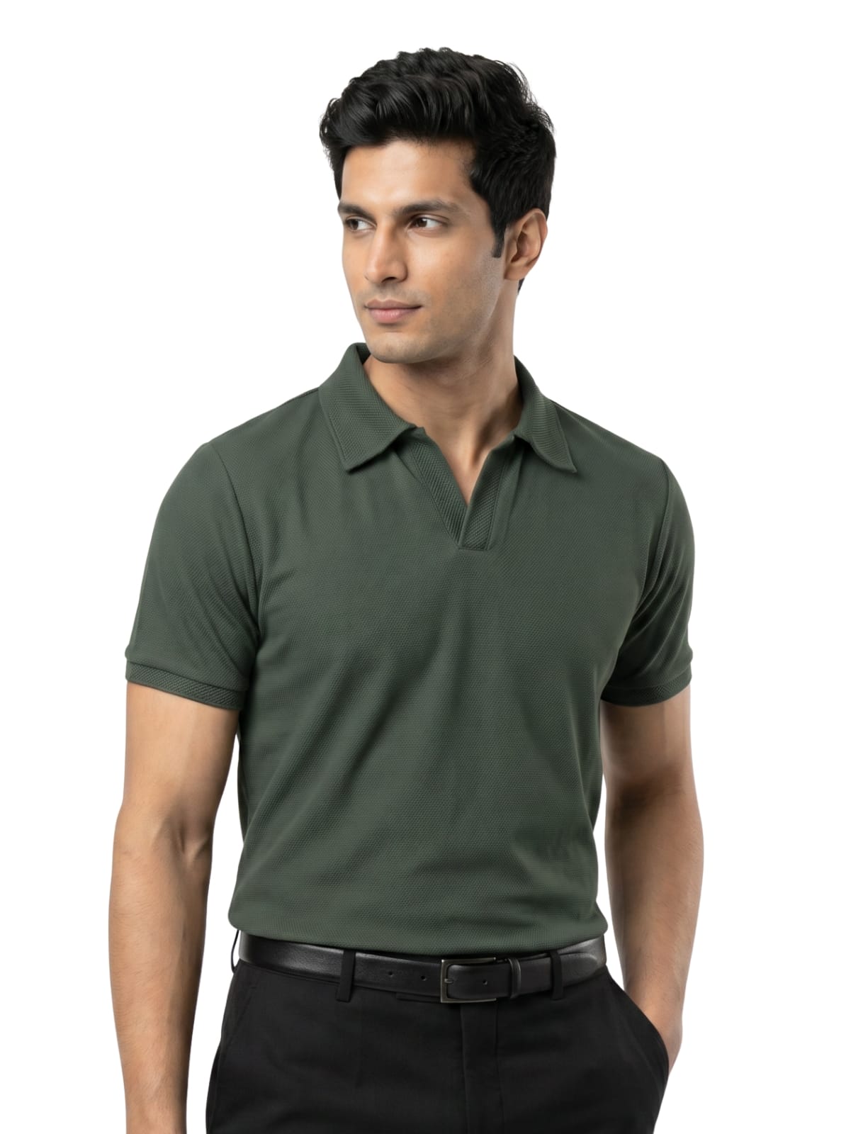 Wing Polo - Forest Green