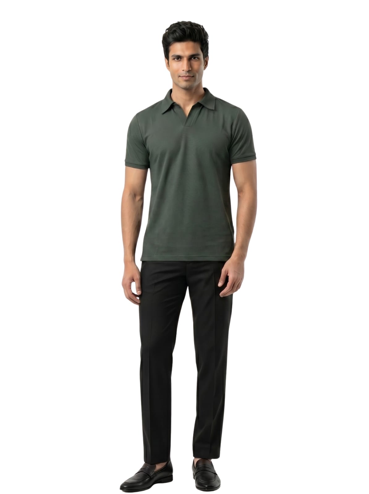 Wing Polo - Forest Green