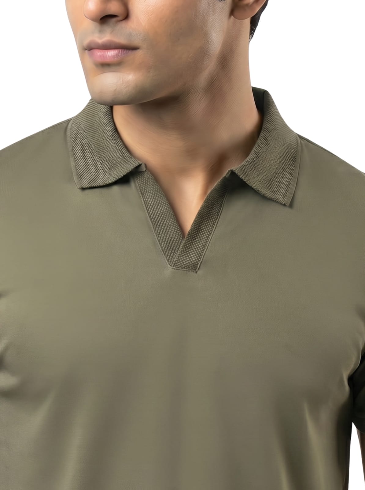 Wing Polo - Olive Green