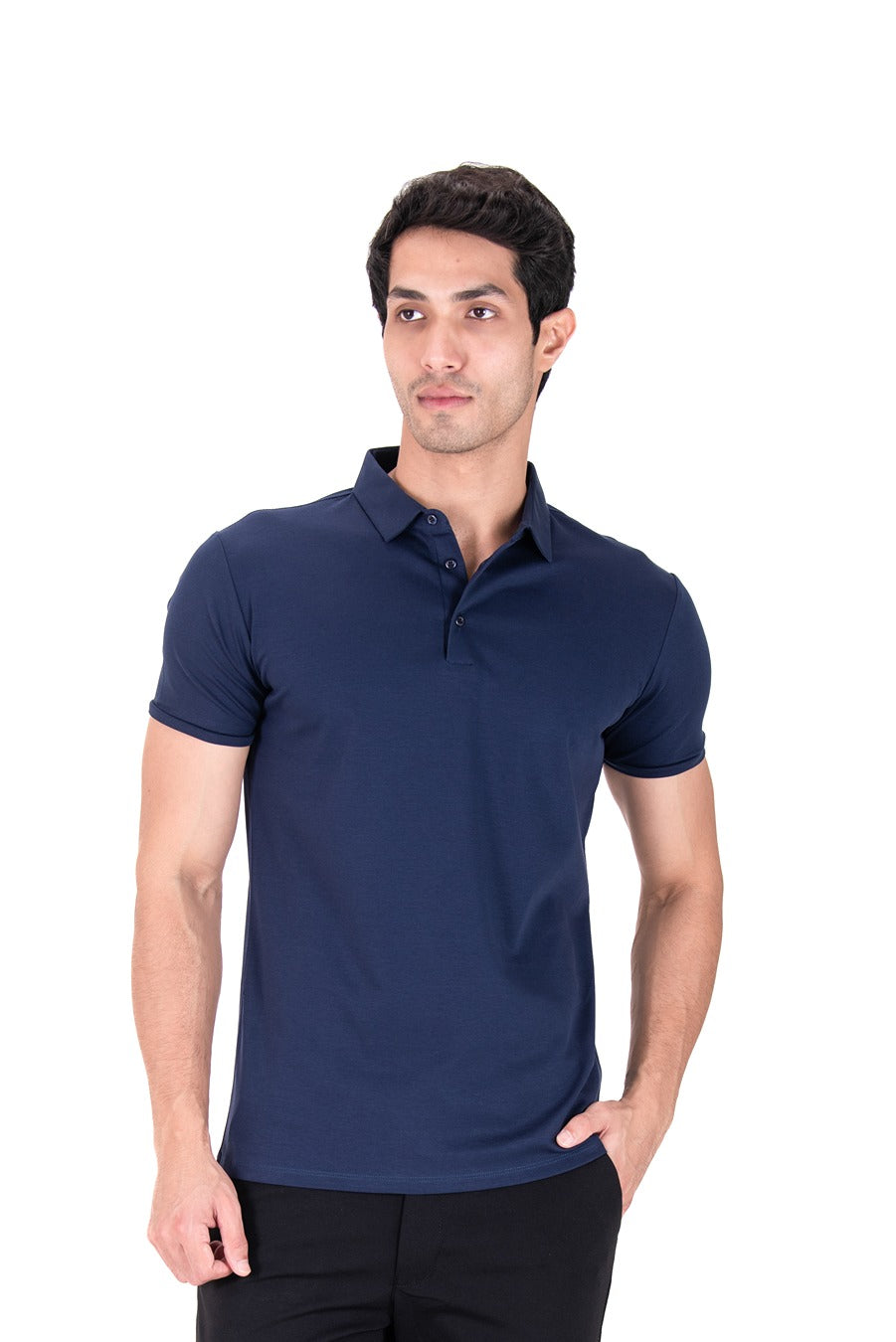 Fluid Cotton Polo - Regal Navy