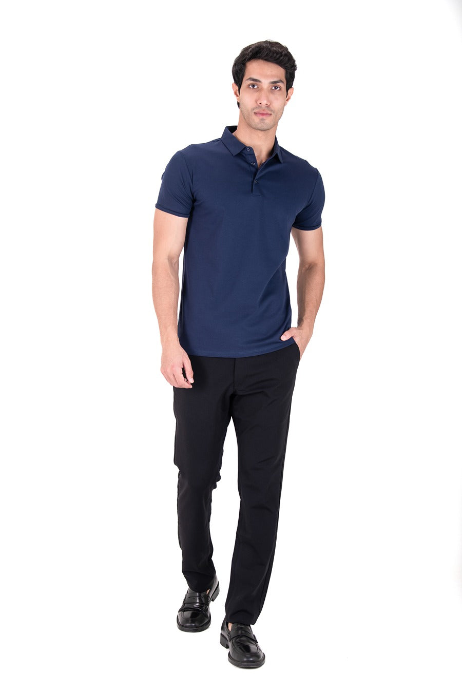 Fluid Cotton Polo - Regal Navy