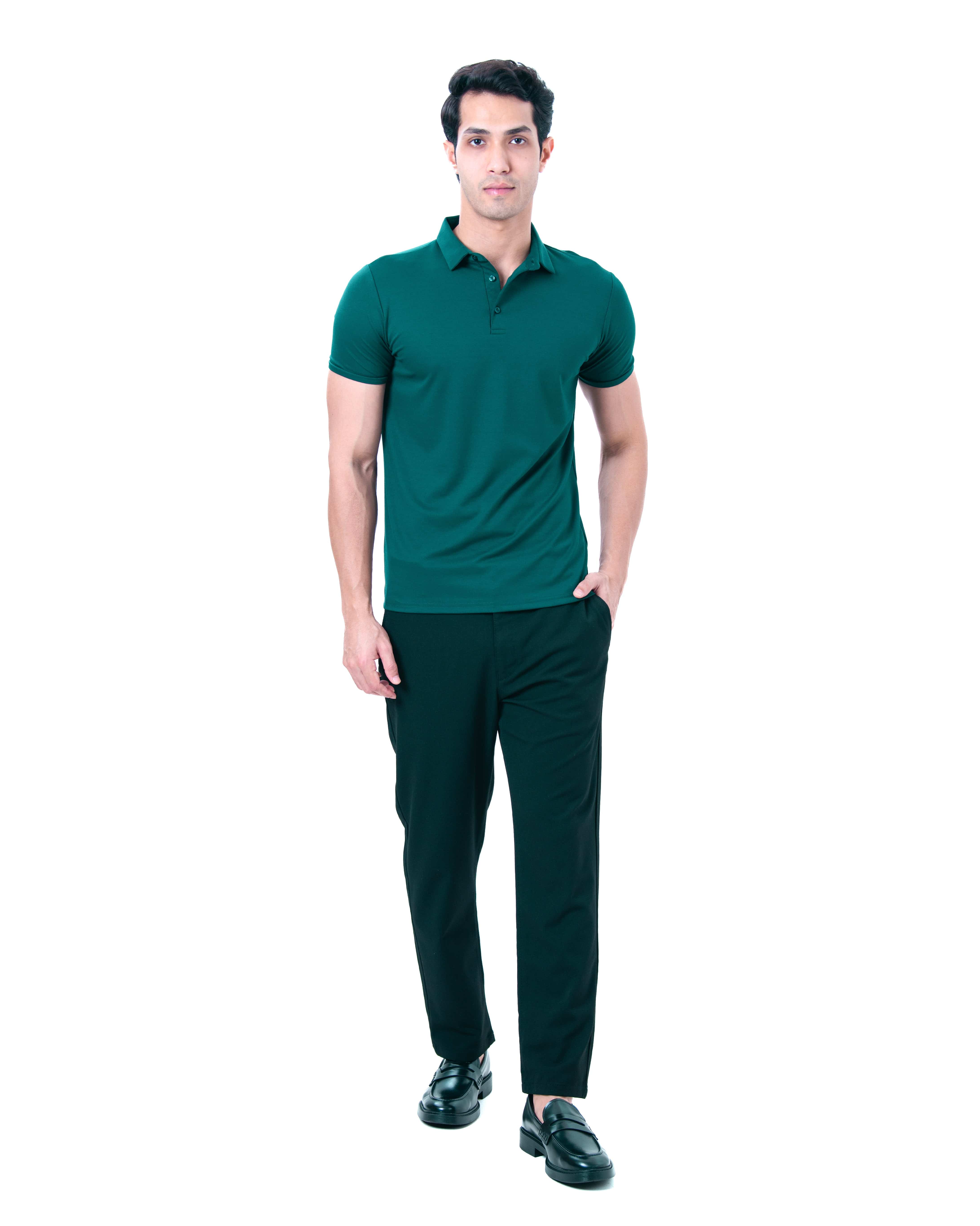 Cardinal Polo Twill- Natural Green
