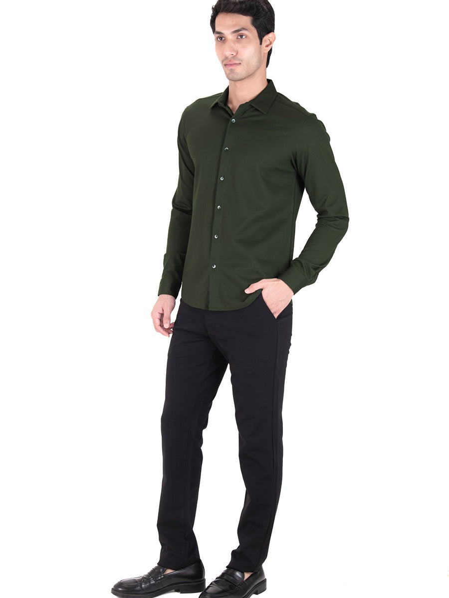 Cardinal Dobby Shirt - Knitted Heavy Shirt