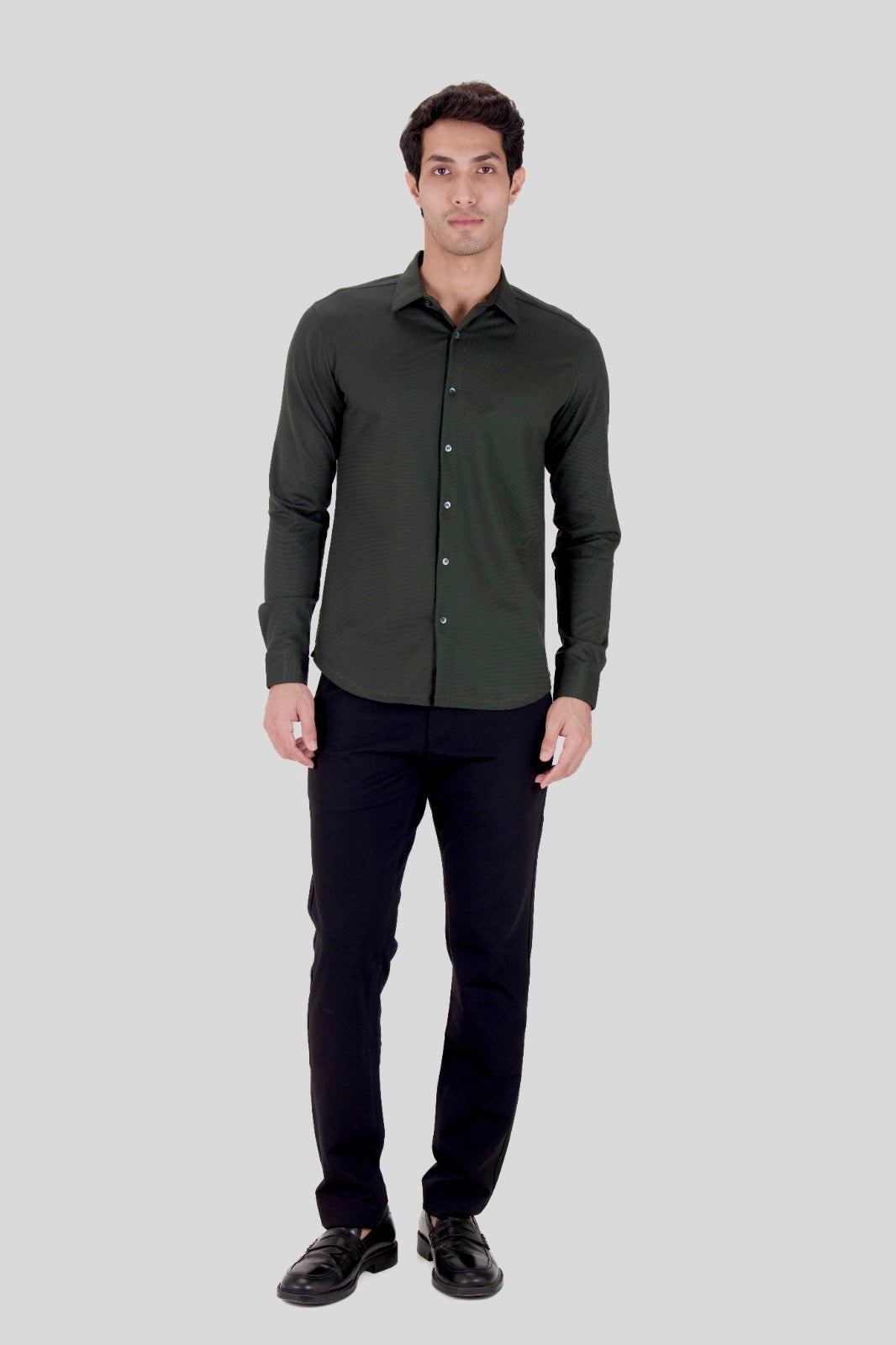 Cardinal Dobby Shirt - Knitted Heavy Shirt