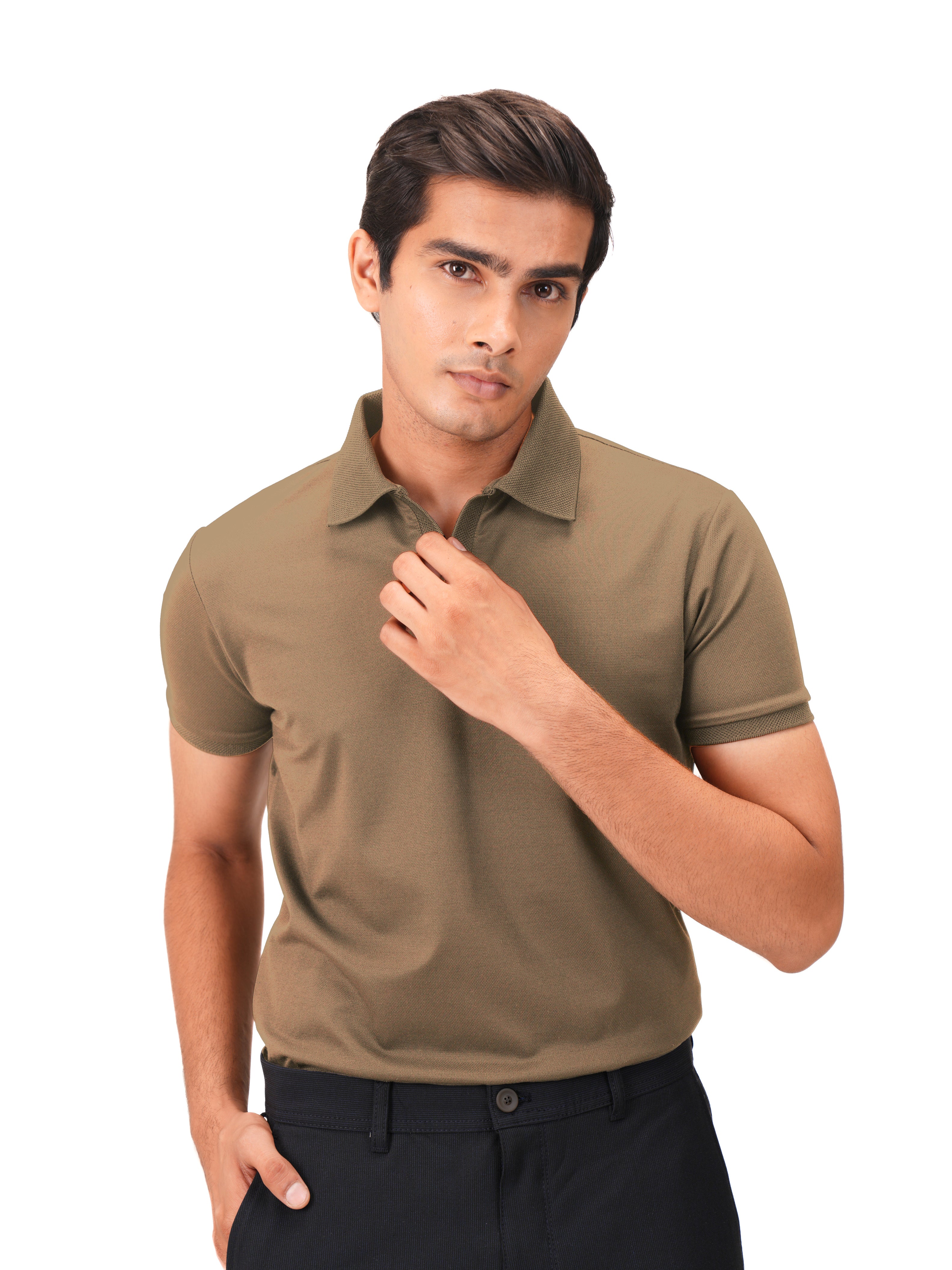 Wing Polo - Heavy Dobby Johnny collar Polo