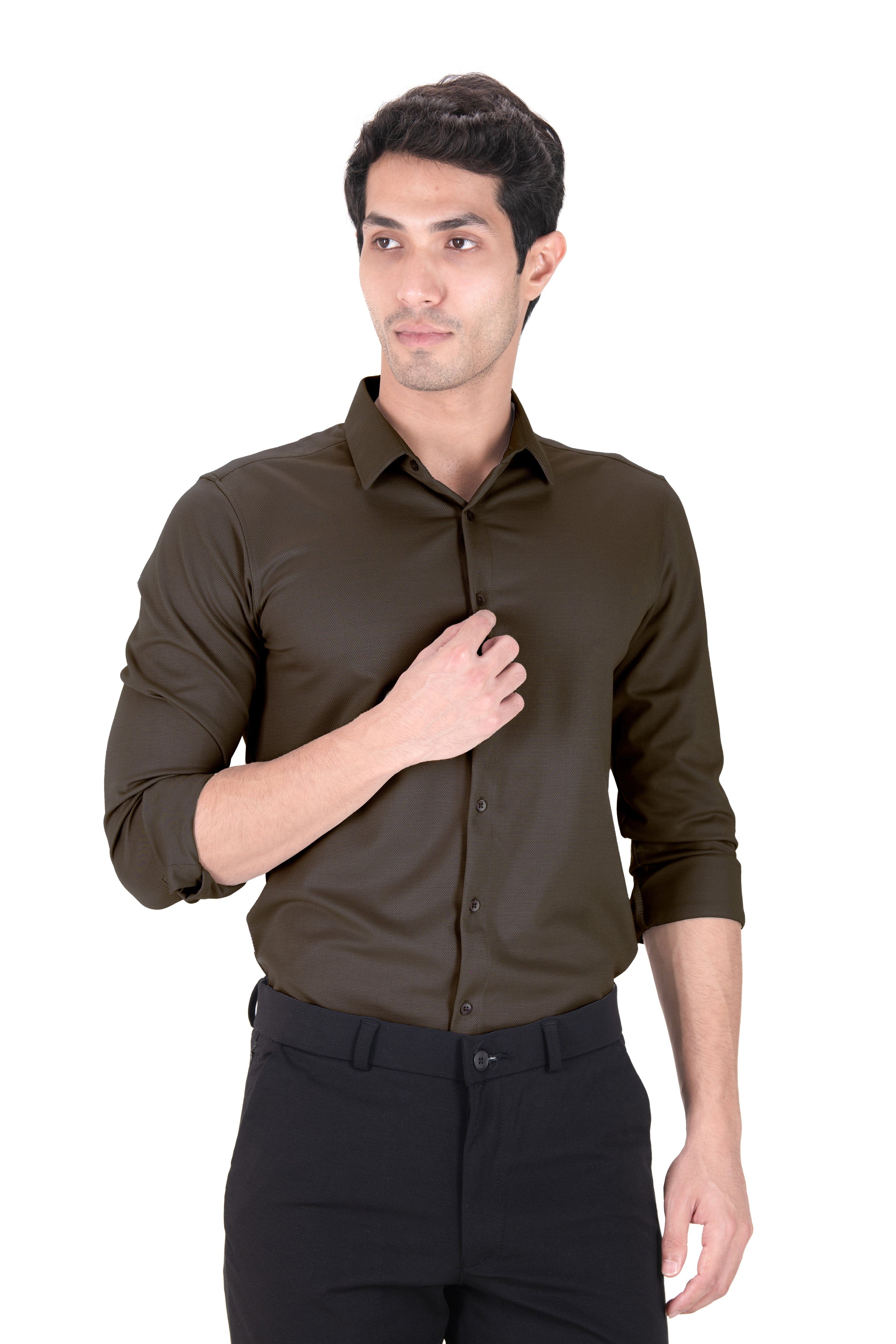 Cardinal Dobby Shirt - Knitted Heavy Shirt