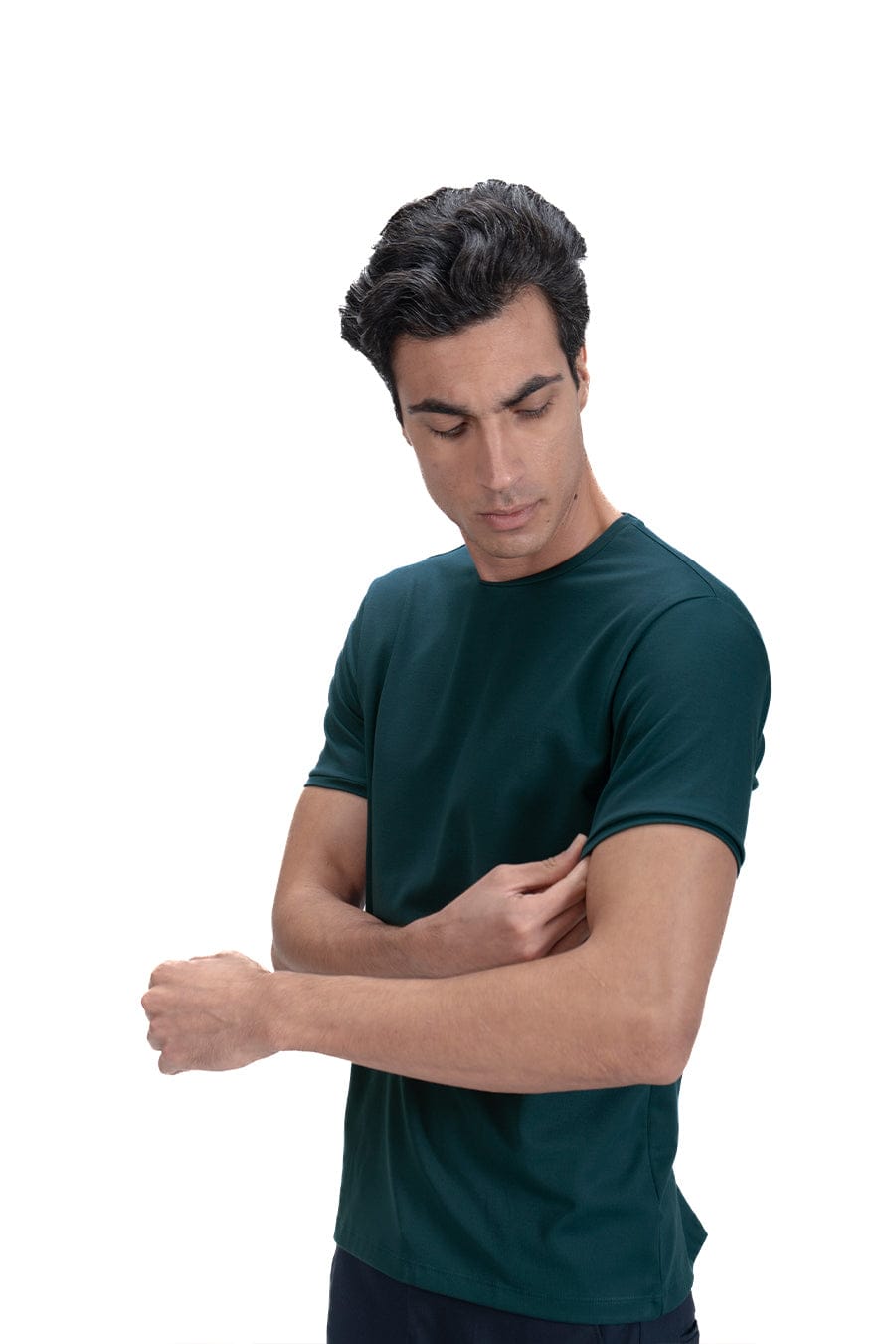 Salient Crew Neck - Natural Green