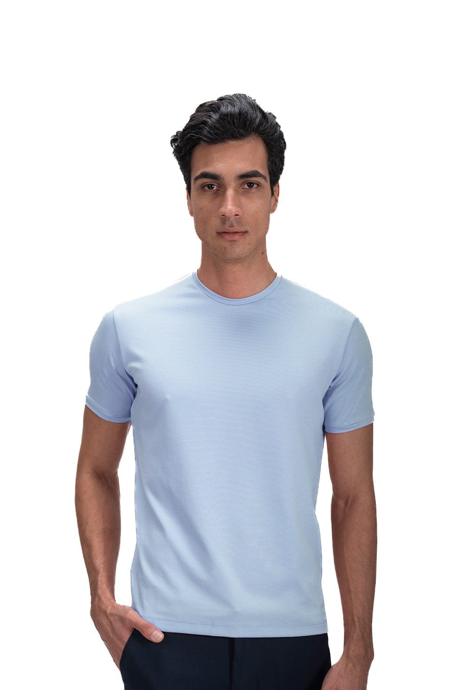 Salient Crew Neck - Artic Blue