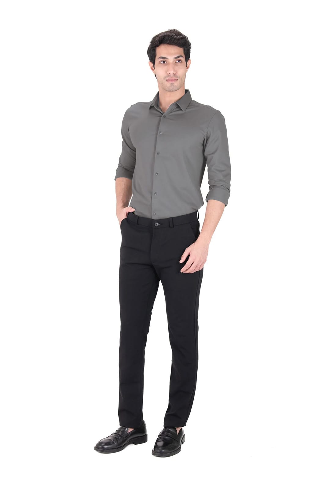 Cardinal Dobby Shirt - Space Grey