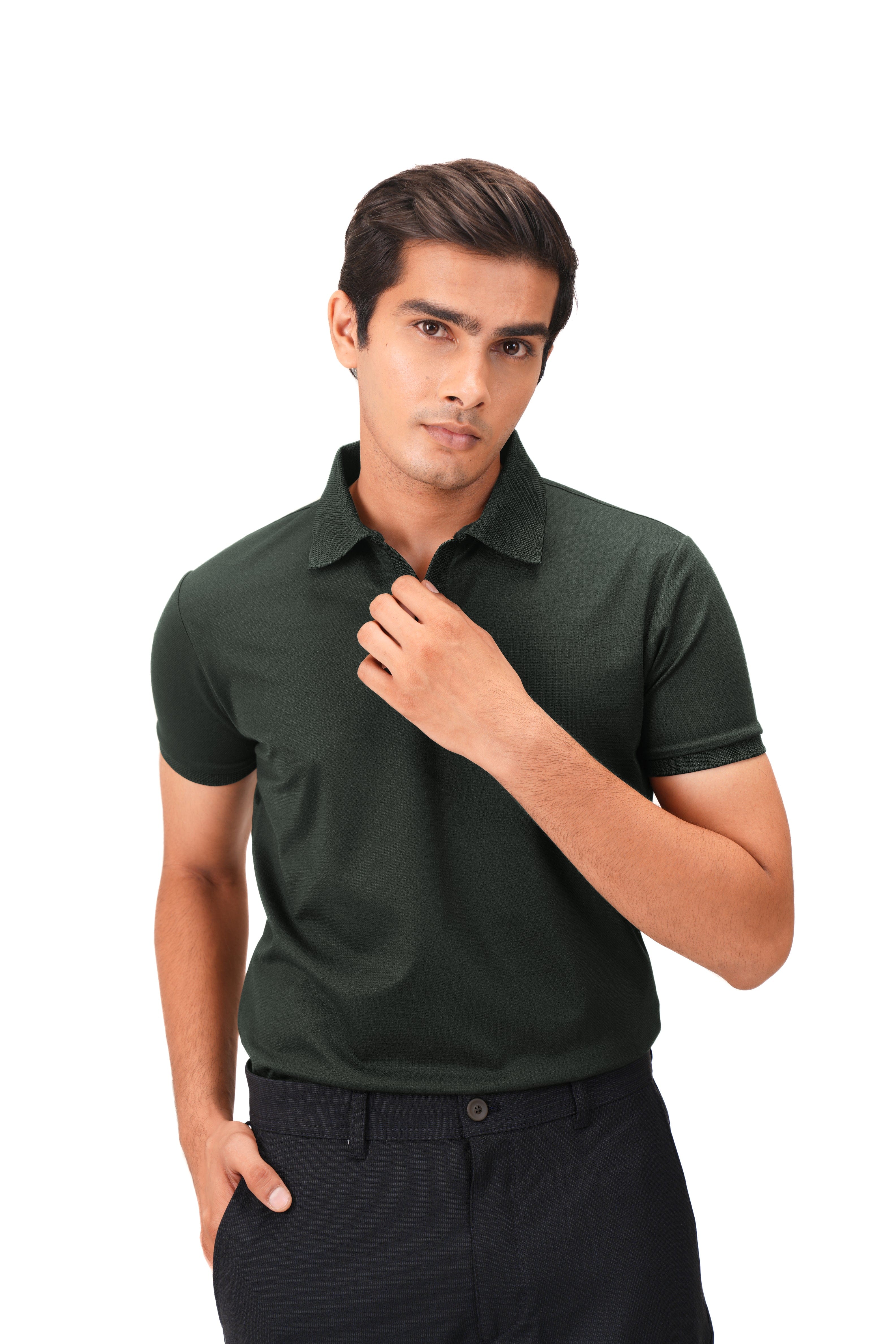 Wing Polo - Heavy Dobby Johnny collar Polo