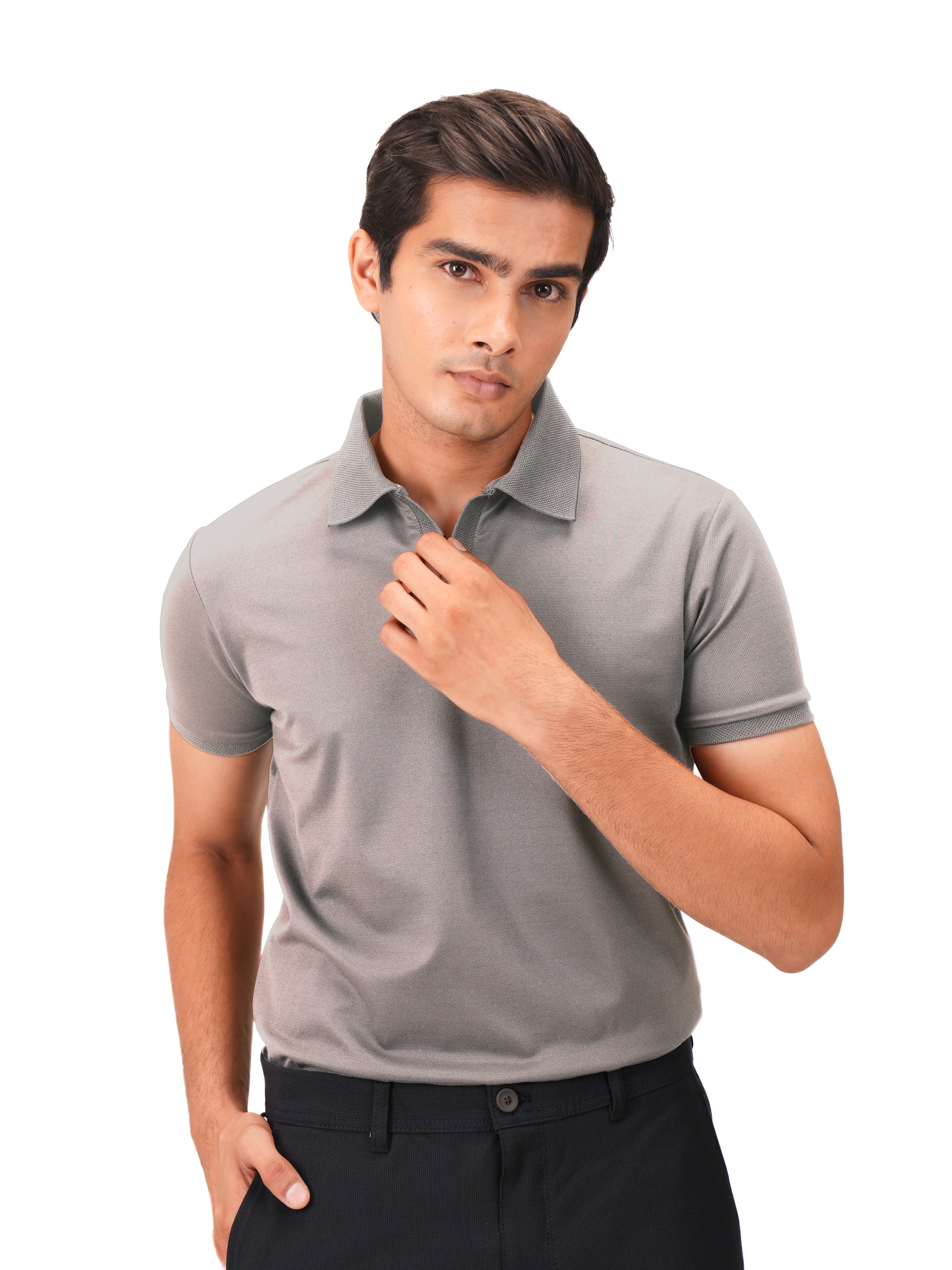 Wing Polo - Heavy Dobby Johnny collar Polo