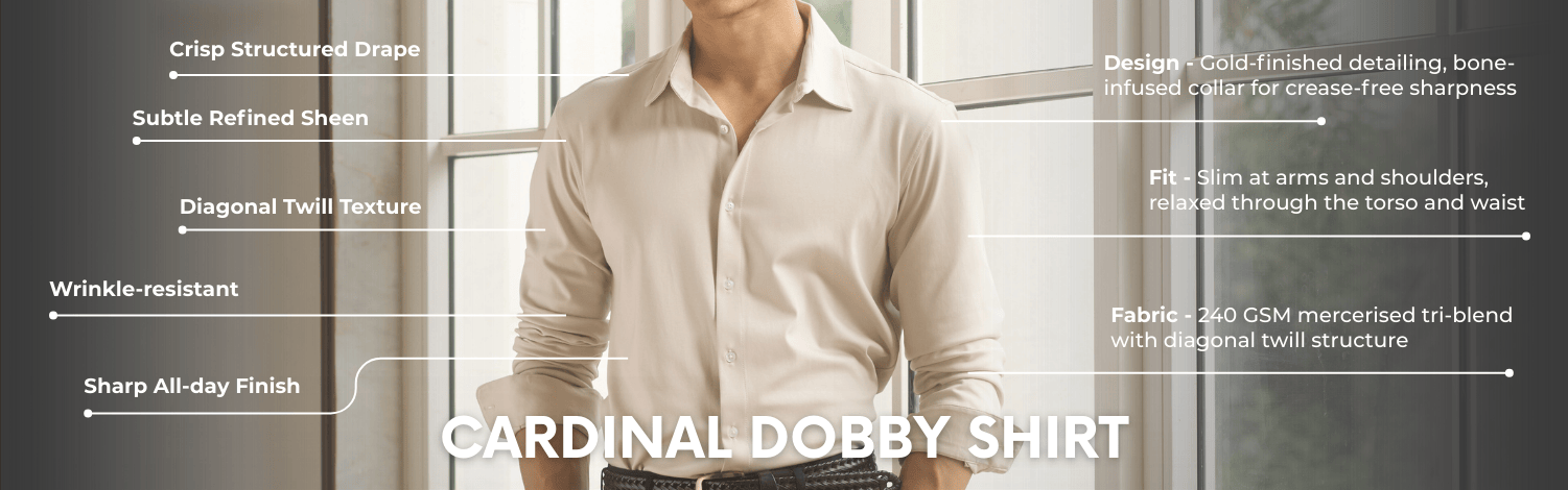Cardinal Dobby Shirt - Knitted Heavy Shirt