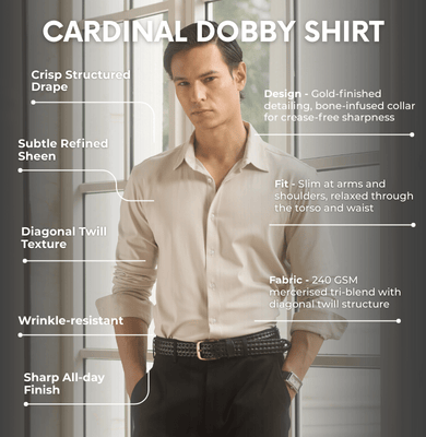 Cardinal Dobby Shirt - Knitted Heavy Shirt