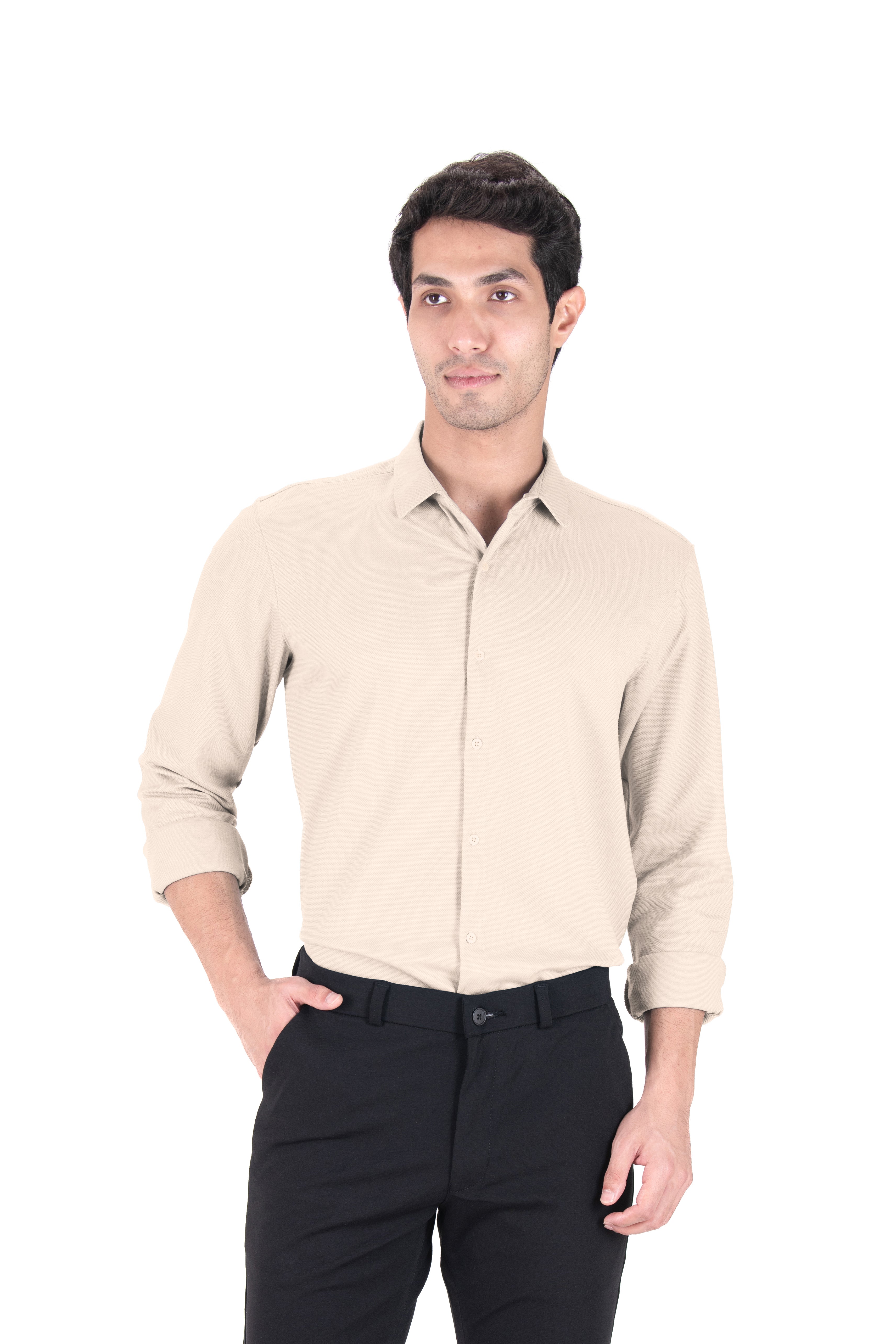 Cardinal Dobby Shirt - Knitted Heavy Shirt
