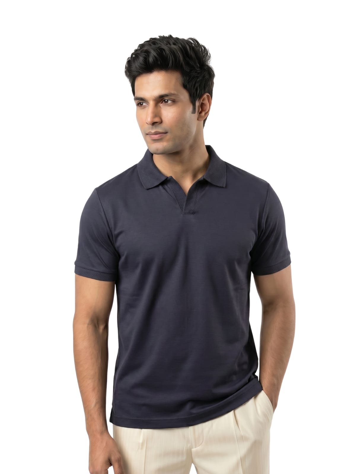 Wing Polo - Deep Navy