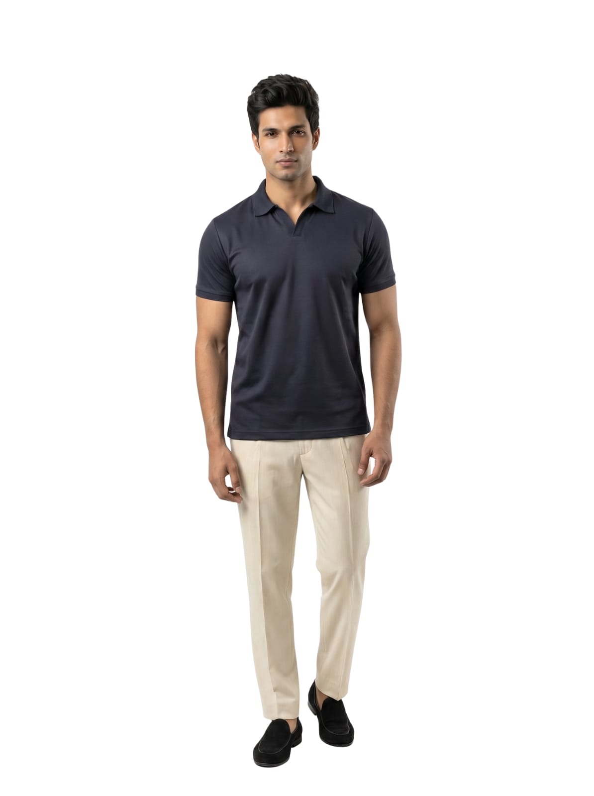 Wing Polo - Deep Navy