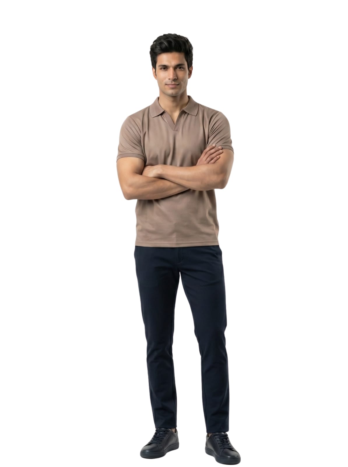 Wing Polo - Deep Taupe