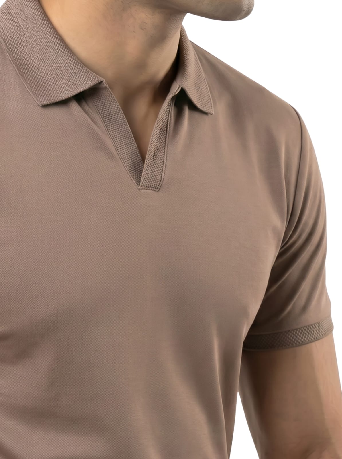 Wing Polo - Deep Taupe