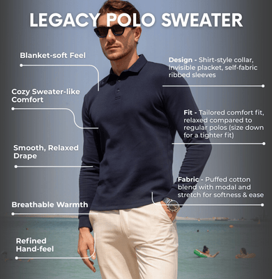Legacy Polo Sweater