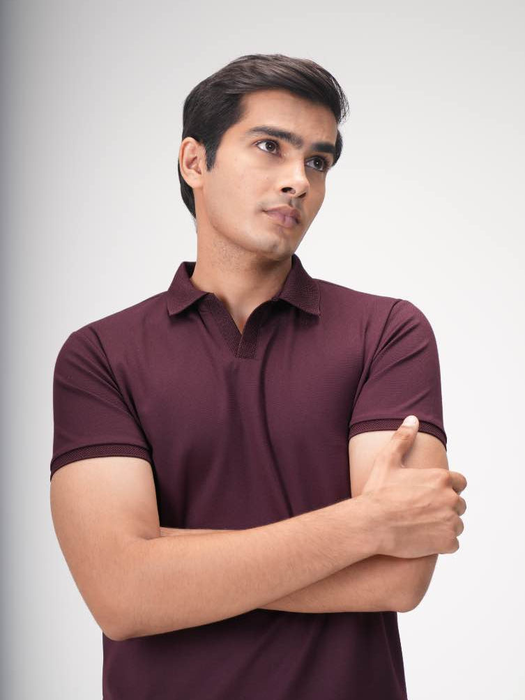 Wing Polo - Heavy Dobby Johnny collar Polo
